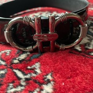 Ferragamo double side black belt
